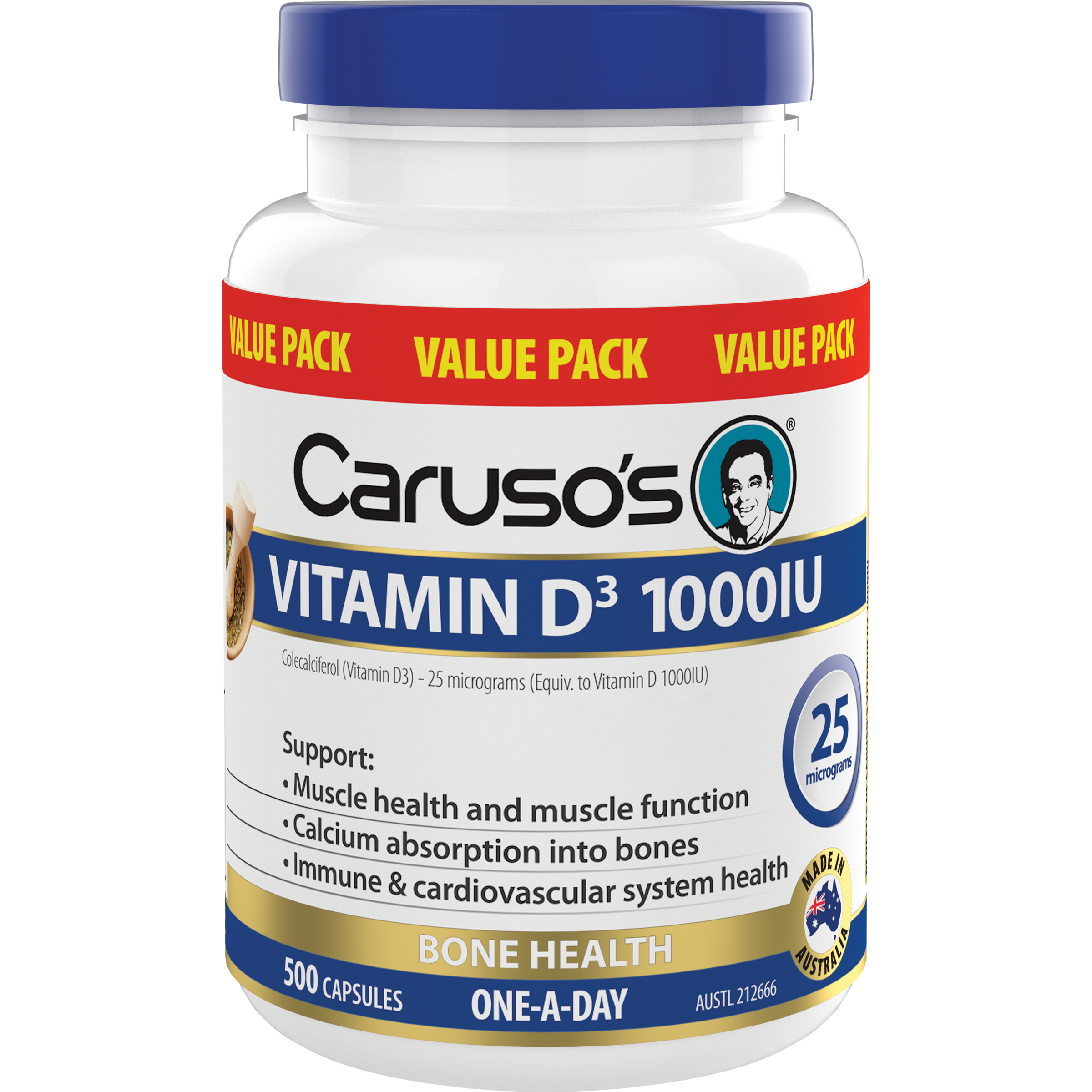 Caruso's Vitamin D3 1000IU