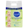 Curash Babycare Aloe Vera & Chamomile Wipes 3 x 80 Pack