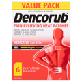 Dencorub Pain Relieving Heat Patches 6 Pack