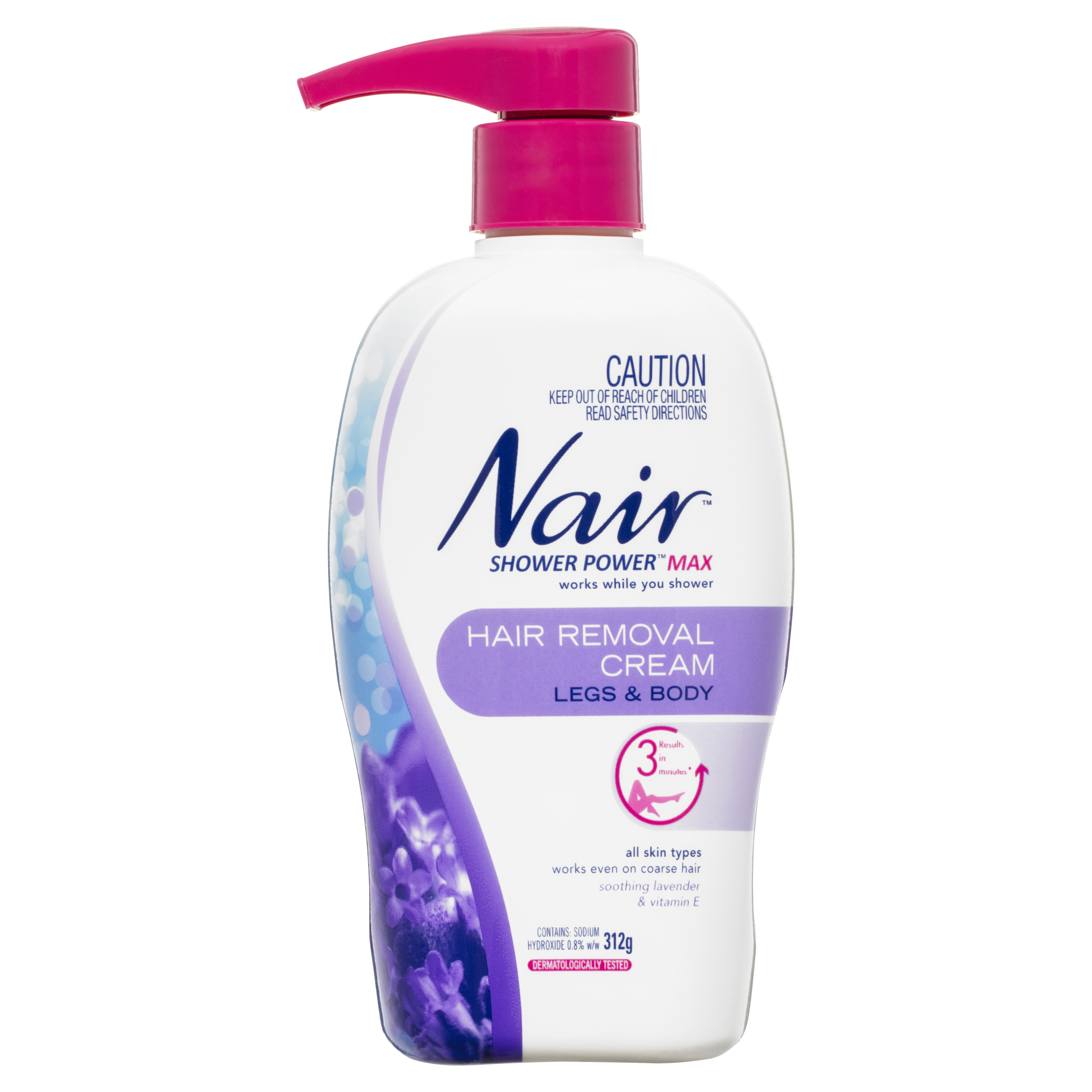 Nair Shower Power Max Hair Removal Cream 312g