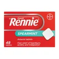 Rennie Indigestion &amp; Heartburn Relief Spearmint 48 Tablets