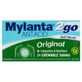 Mylanta 2Go Original Chewable Tablets 24 Pack