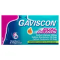Gaviscon Dual Action Chewable Tablets Heartburn and Indigestion Relief Peppermint 16 Pack