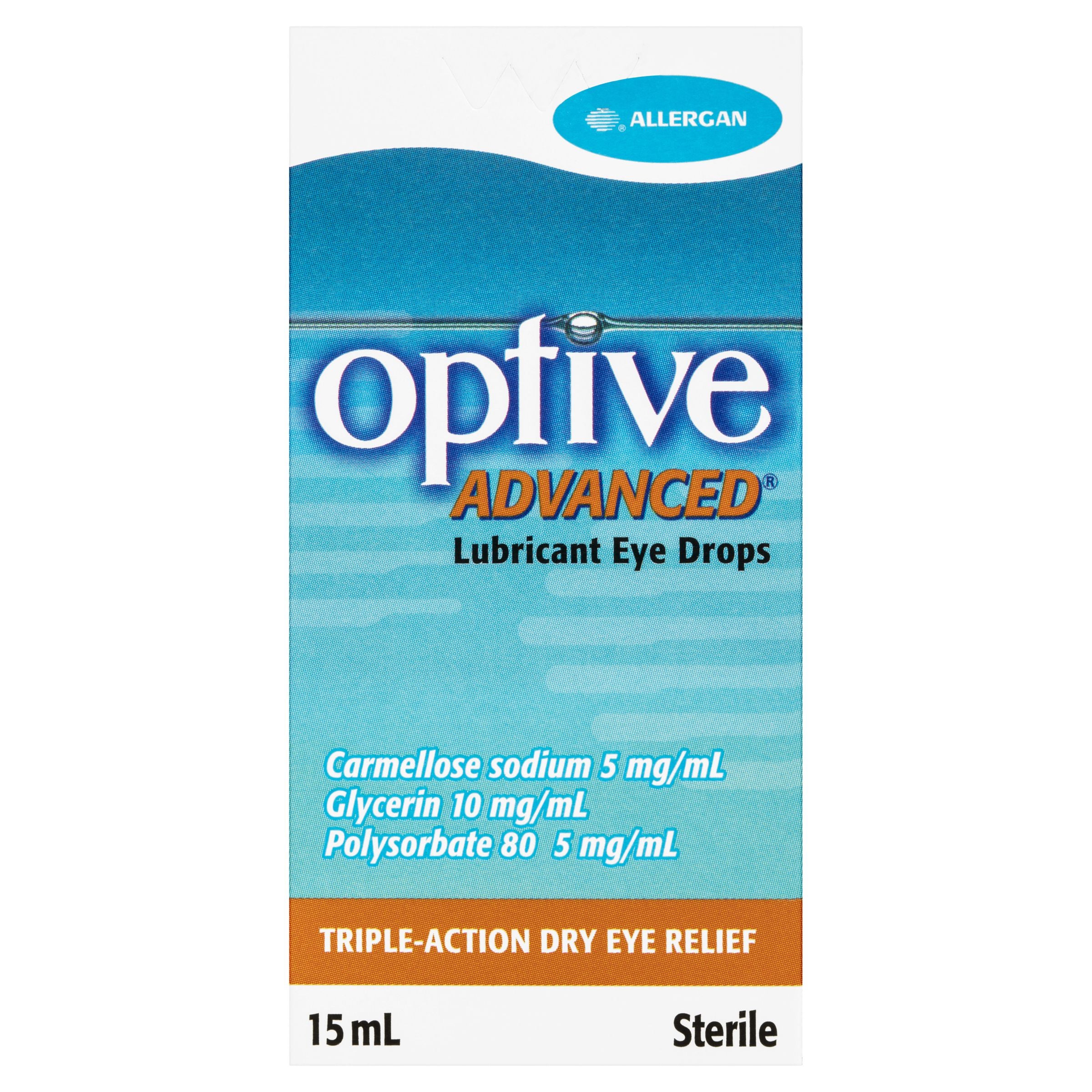 Optive Advanced Lubricant Eye Drops 15mL