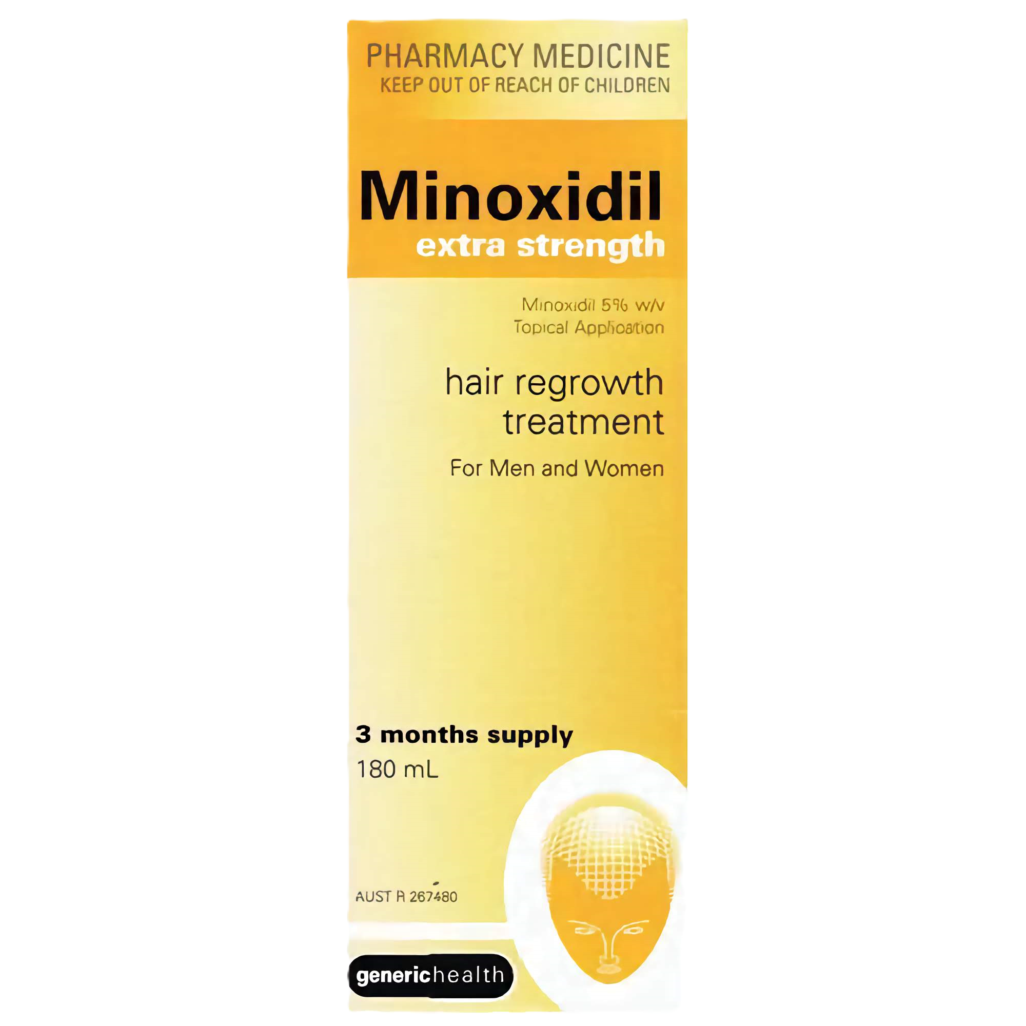 Minoxidil topical solution for hairs – 180ml