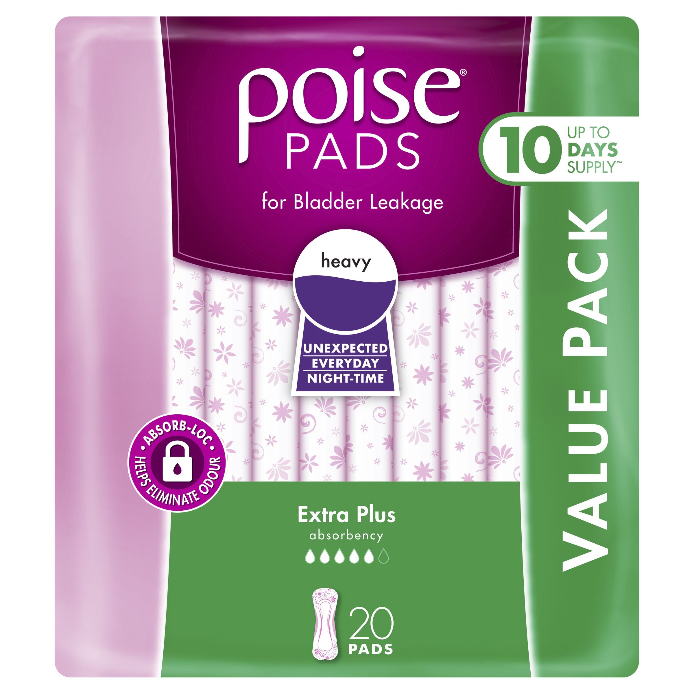Poise Pads Extra Plus 20 Pack