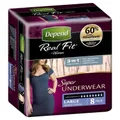 Depend Real Fit Underwear Women Super Large - 8 Pack