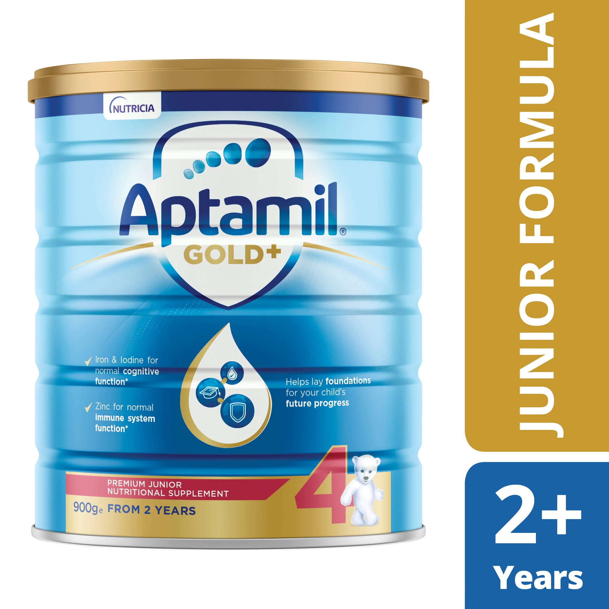 Aptamil Gold+ 4 Junior Nutritional Supplement Milk Drink From 2 Years 900g