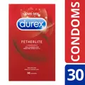 Durex Fetherlite Ultra Thin Feel Condoms 30 Pack