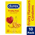 Durex Fruity Fun Flavoured Condoms 10pk