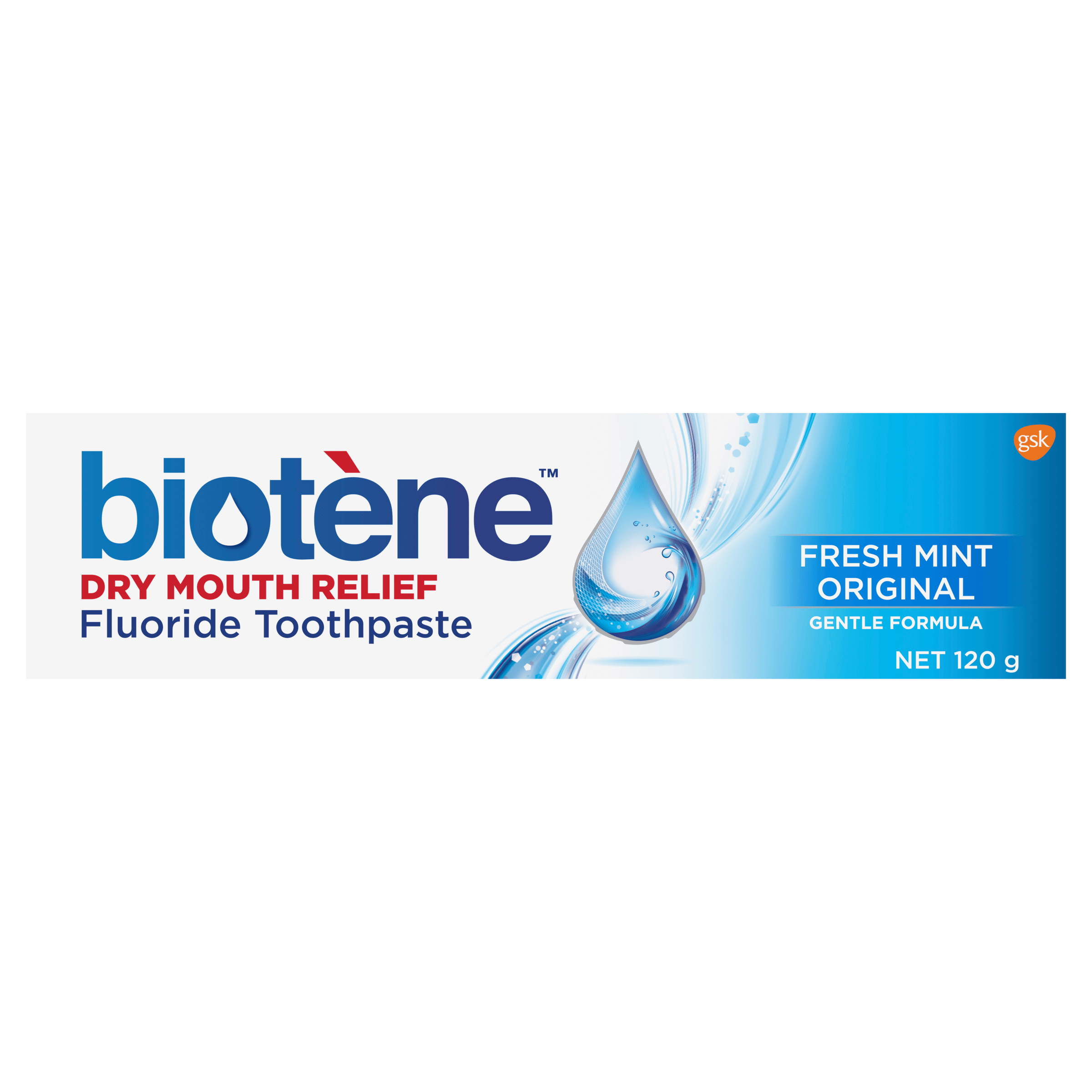 Biotene Dry Mouth Relief Fluoride Toothpaste Fresh Mint 120g