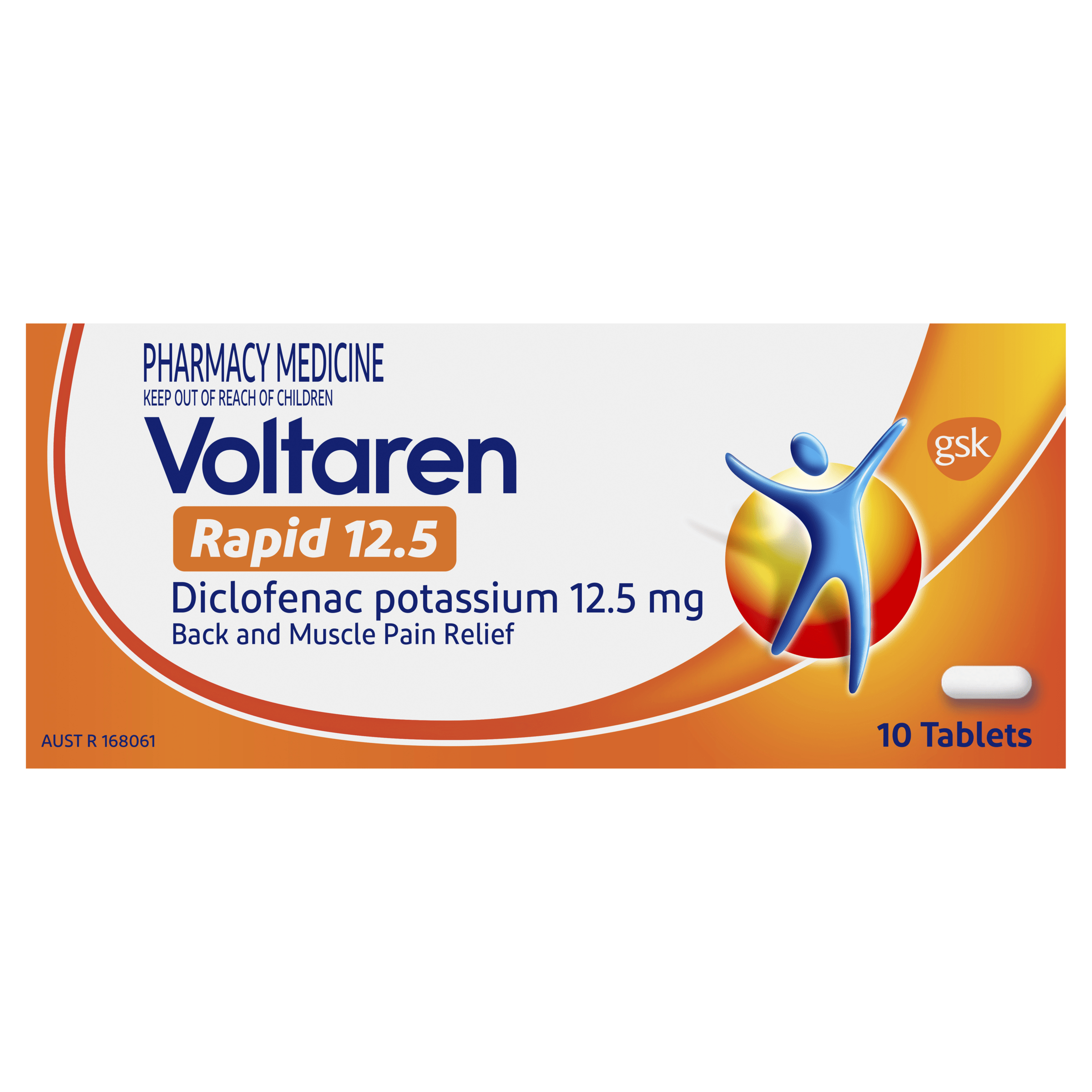 Voltaren Rapid 12.5 10 Tablets