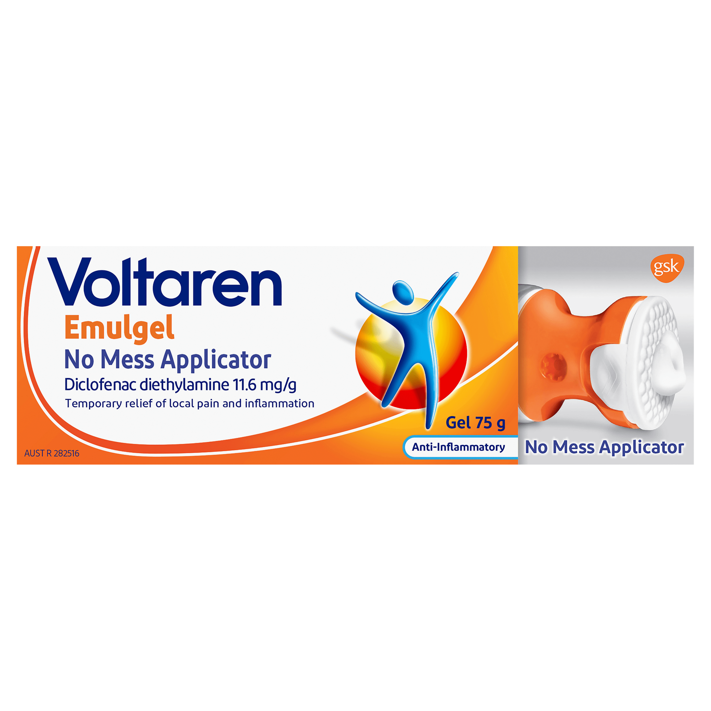 Voltaren Emulgel No Mess Applicator -75g