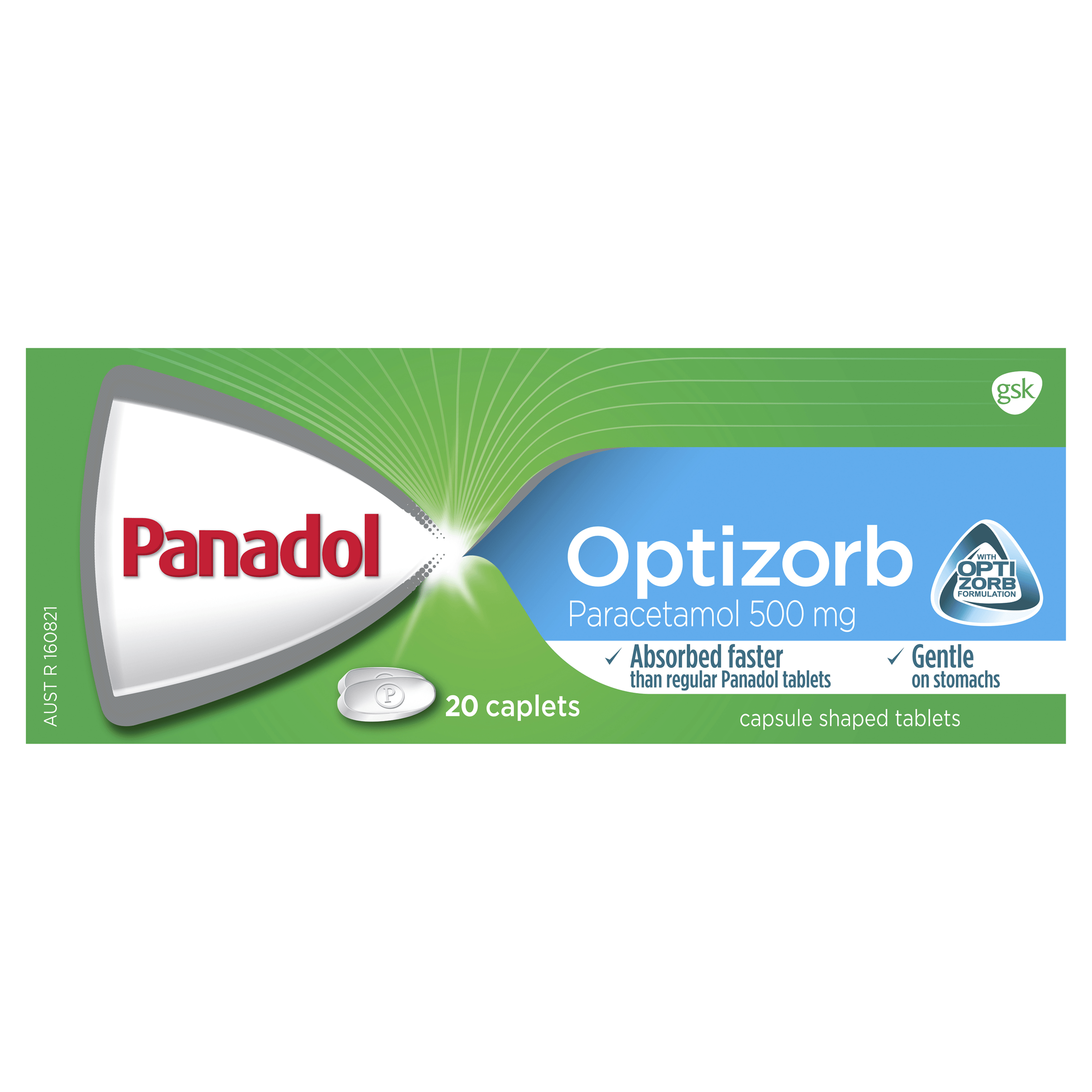 Panadol Optizorb Pain Relief 16 Caplets