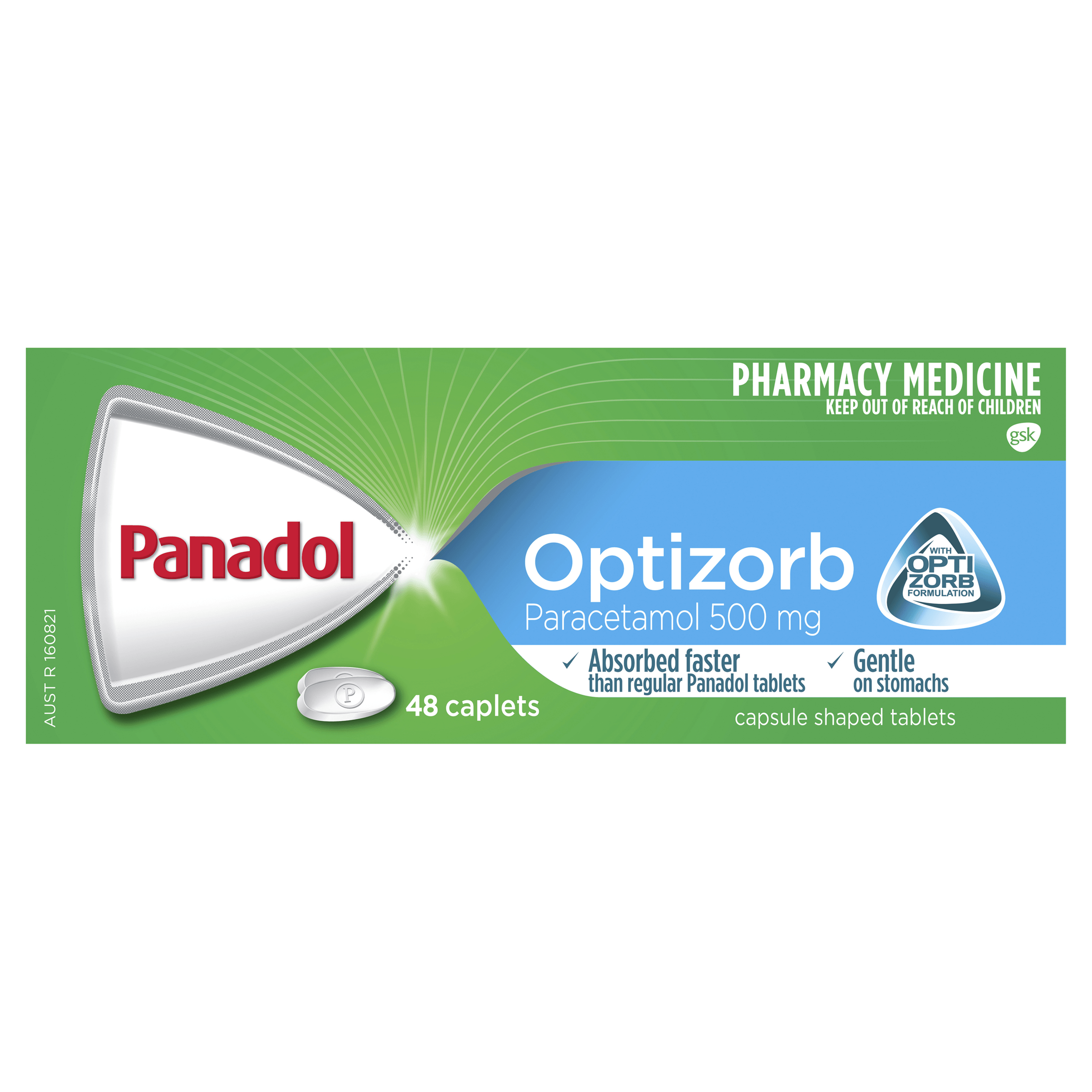 Panadol Optizorb Pain Relief 48 Caplets