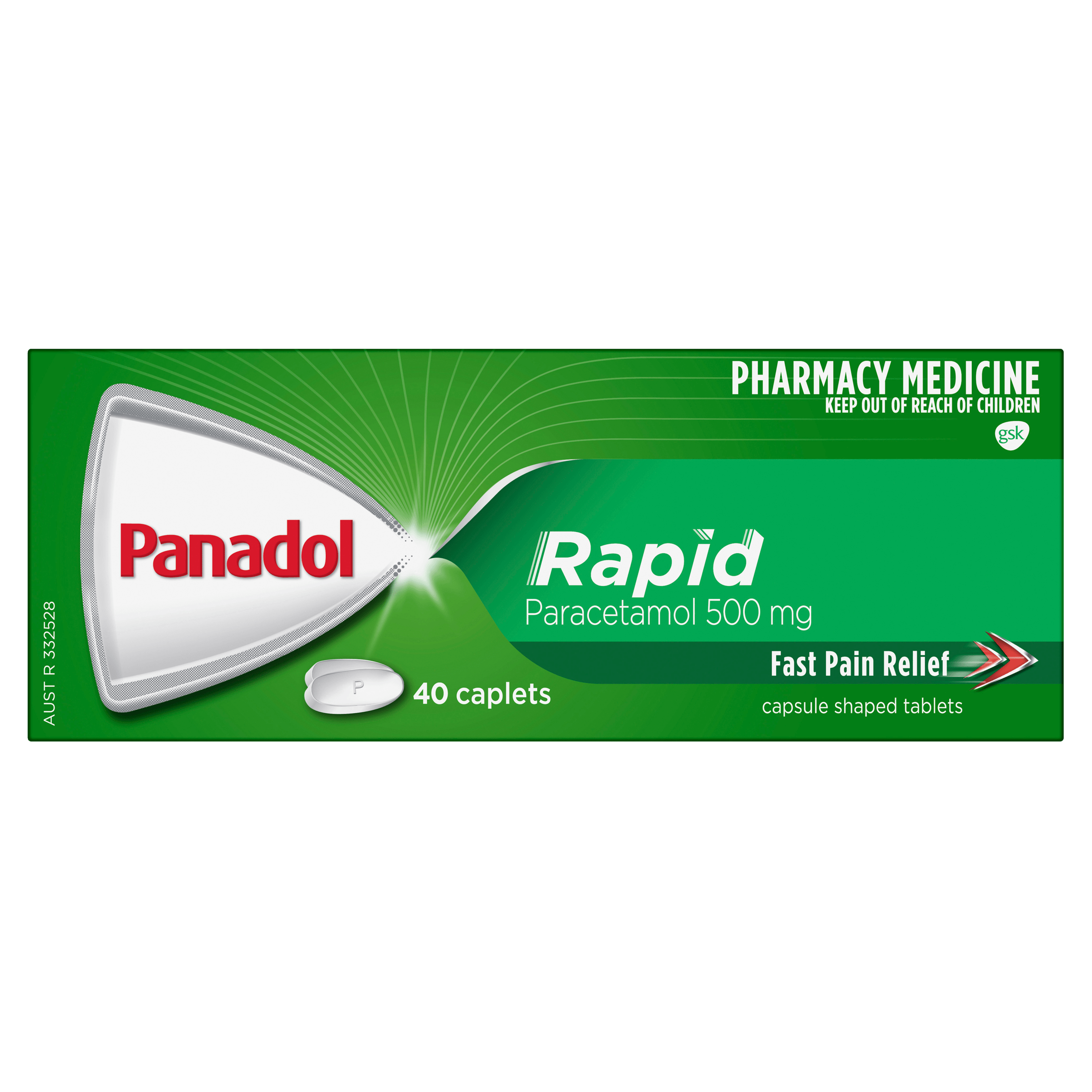 Panadol Rapid Pain Relief 40 Caplets