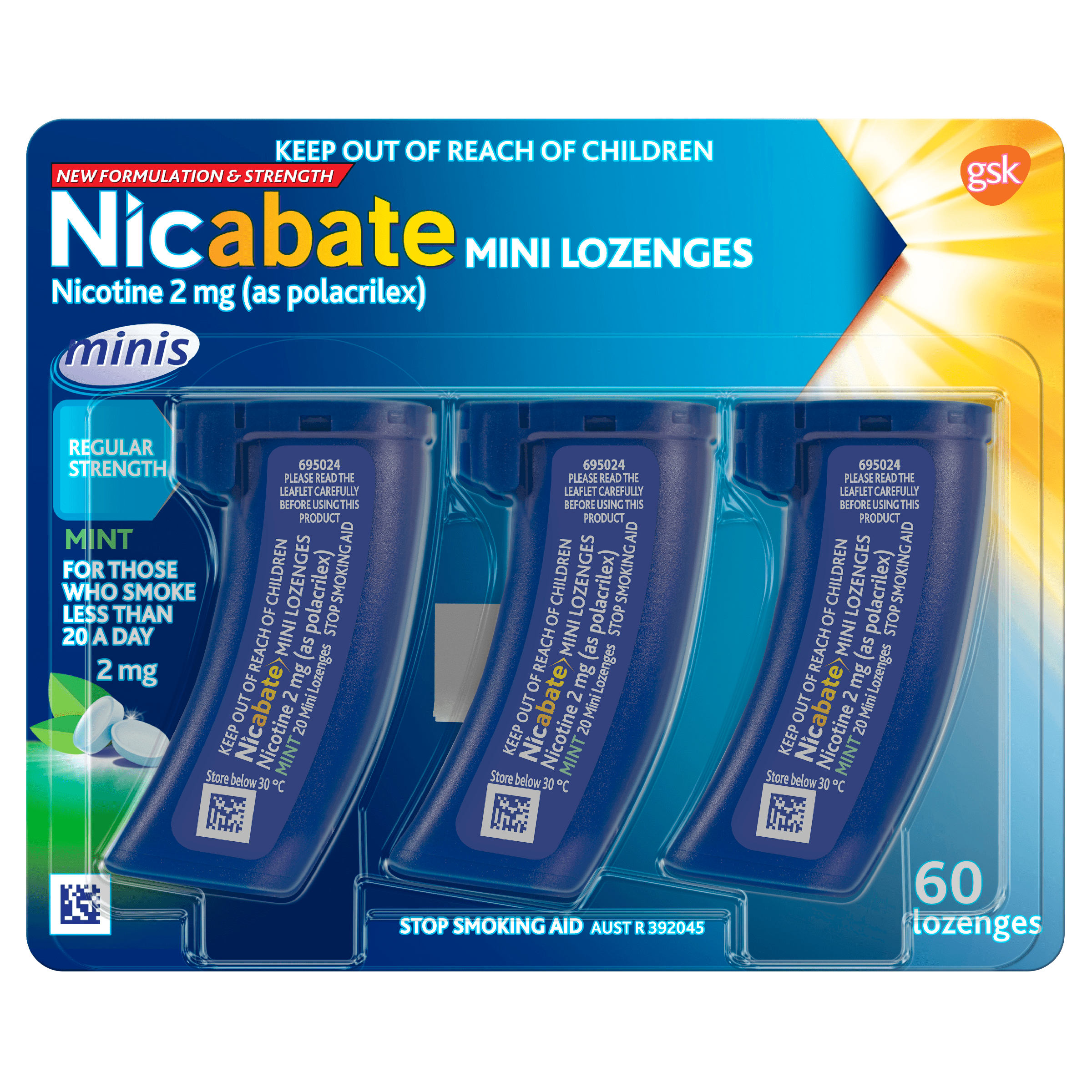 Nicabate Minis 2mg - 60 Lozenges