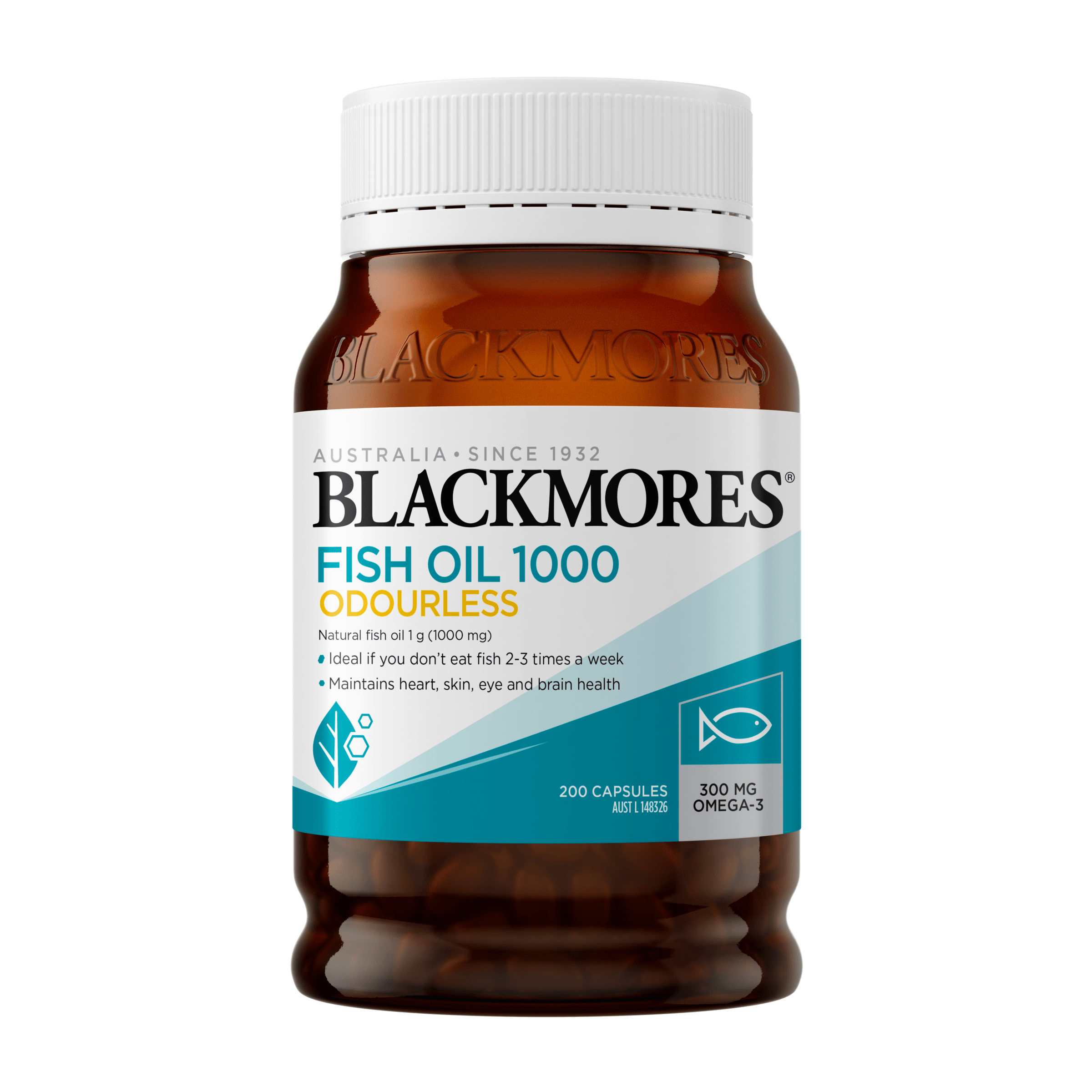 Blackmores Fish Oil 1000 Odourless 200 Capsules