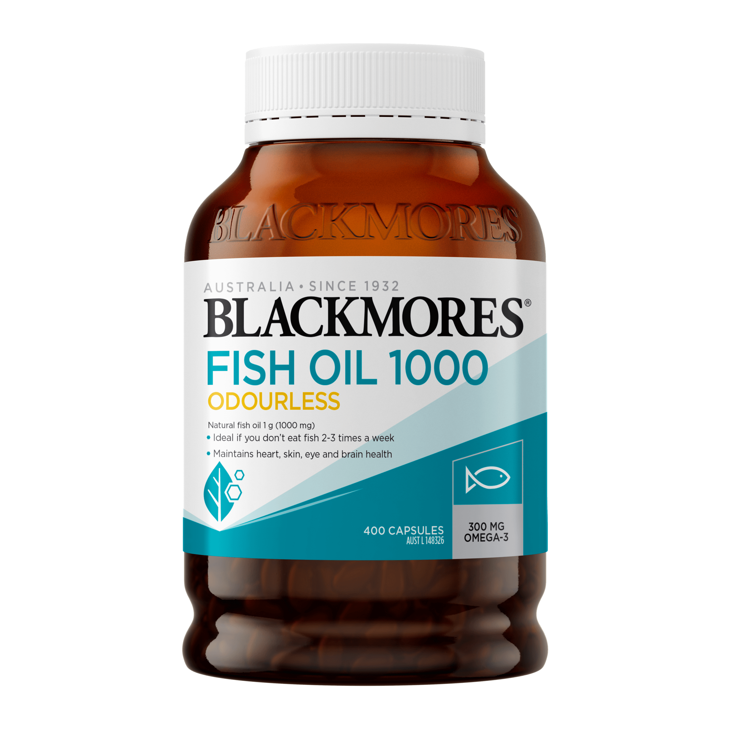 Blackmores Fish Oil Odourless 1000 400 Capsules