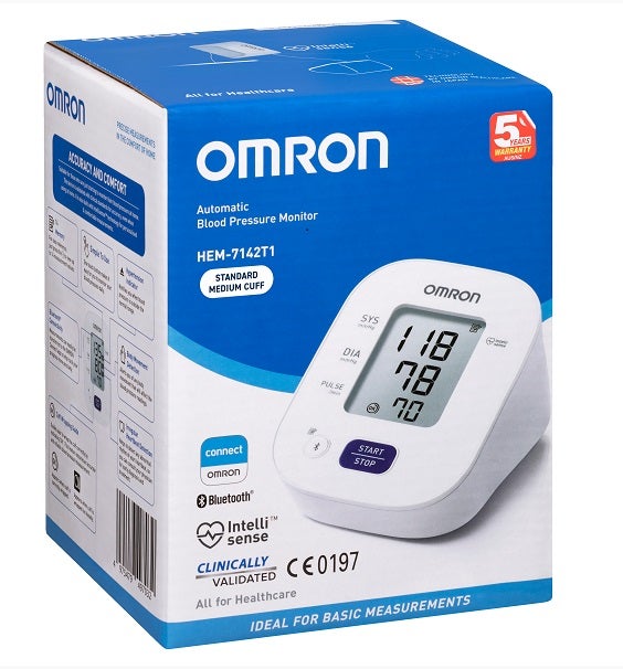 Omron HEM-7142T1 Standard Bluetooth Blood Pressure Monitor