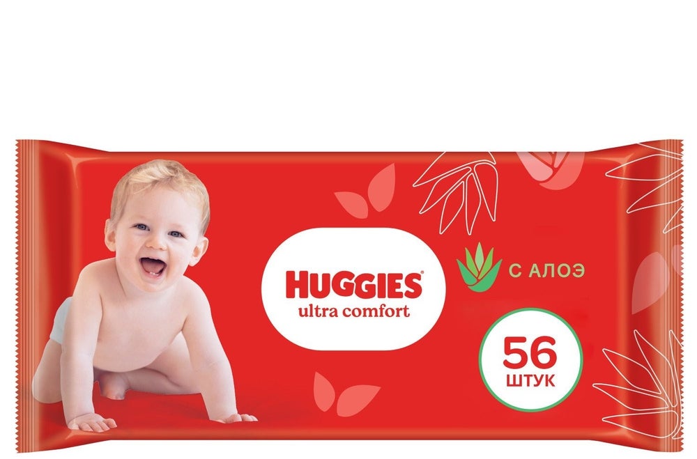 Huggies Ultra Comfort Aloe Wipes 56pcs