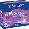 Verbatim DVD+R DL 8x 8.5GB 5 Pack Jewel Case