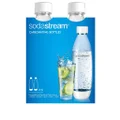 Sodastream 1 Litre Fuse White Carb Bottles Twin Pack