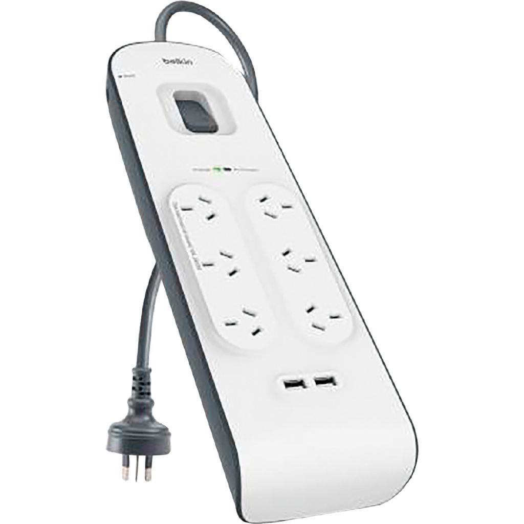 Belkin 6-Way Surge Protector with Dual USB Port