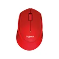 Logitech M331 Silent Wireless Mouse - Red