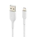 Belkin Braided Lightning Cable - 1m - White