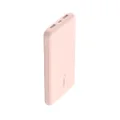 Belkin BoostCharge 3-Port Power Bank 10K + USB-A to USB-C Cable - Rose Gold