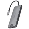 Bonelk Long-Life USB-C to 8 in 1 Multiport Hub - Space Grey