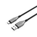 Cygnett Armoured USB-C to USB-A Cable 2m - Black
