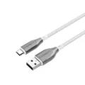 Cygnett Armoured USB-C to USB-A Cable 1m - White