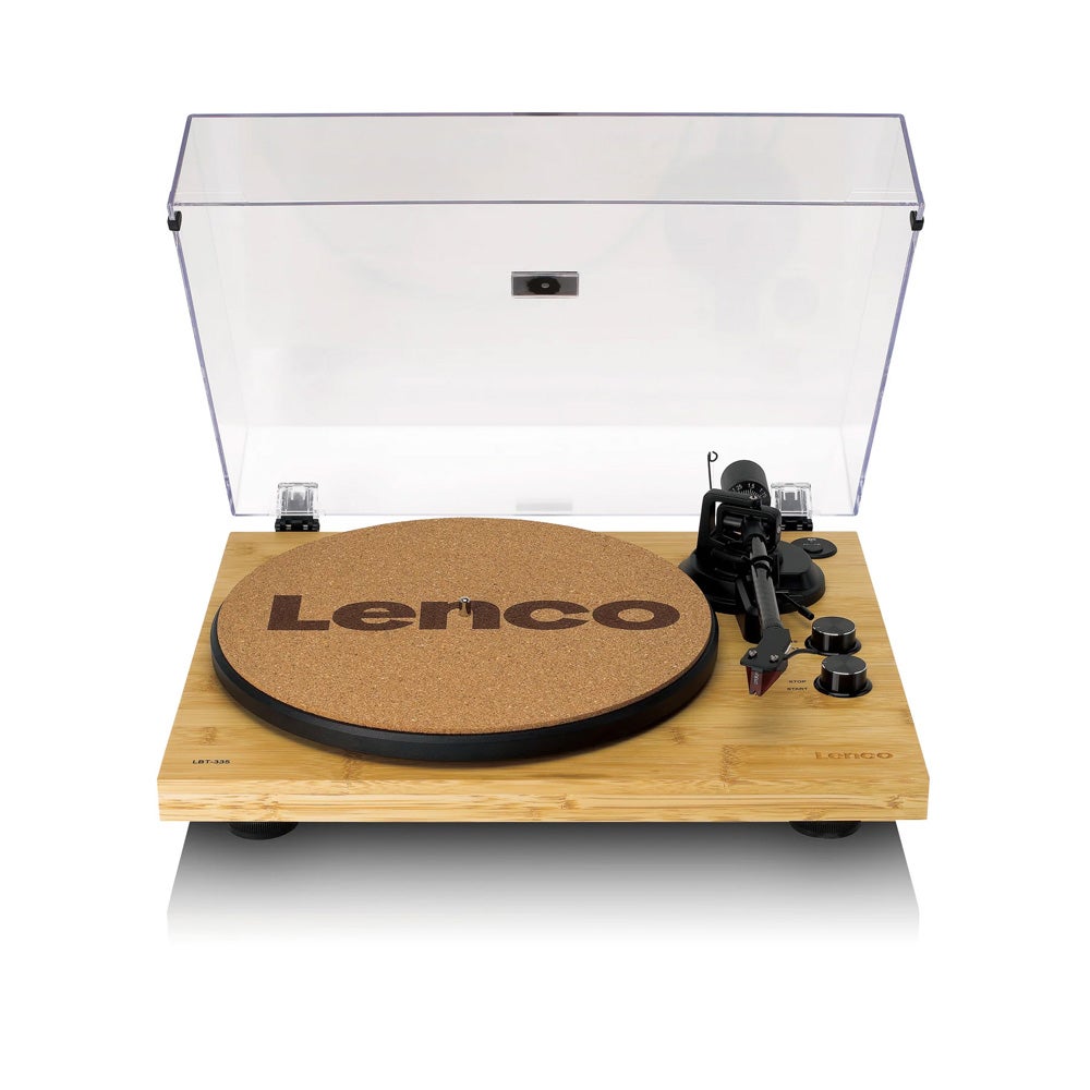 Lenco LBT-335 Bamboo Turntable with Bluetooth Transmission