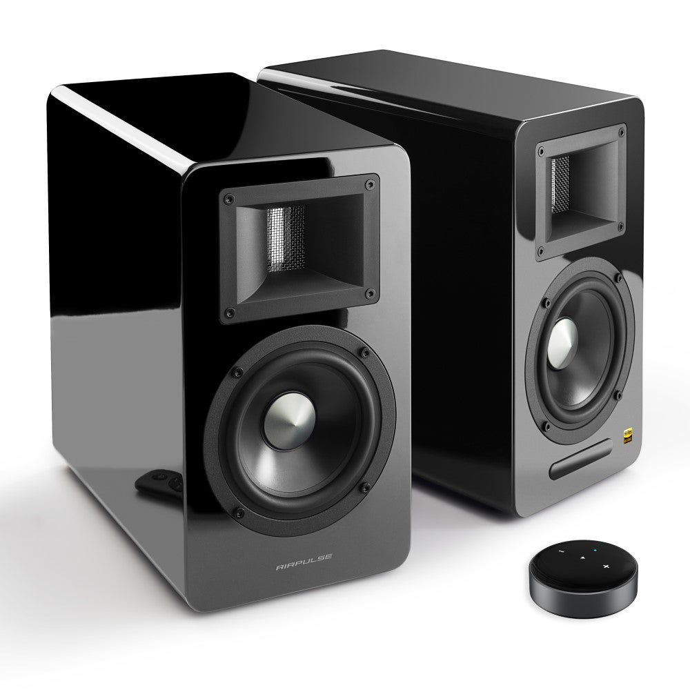 Airpulse A100 Black Active Speakers and WiiM Mini Bundle