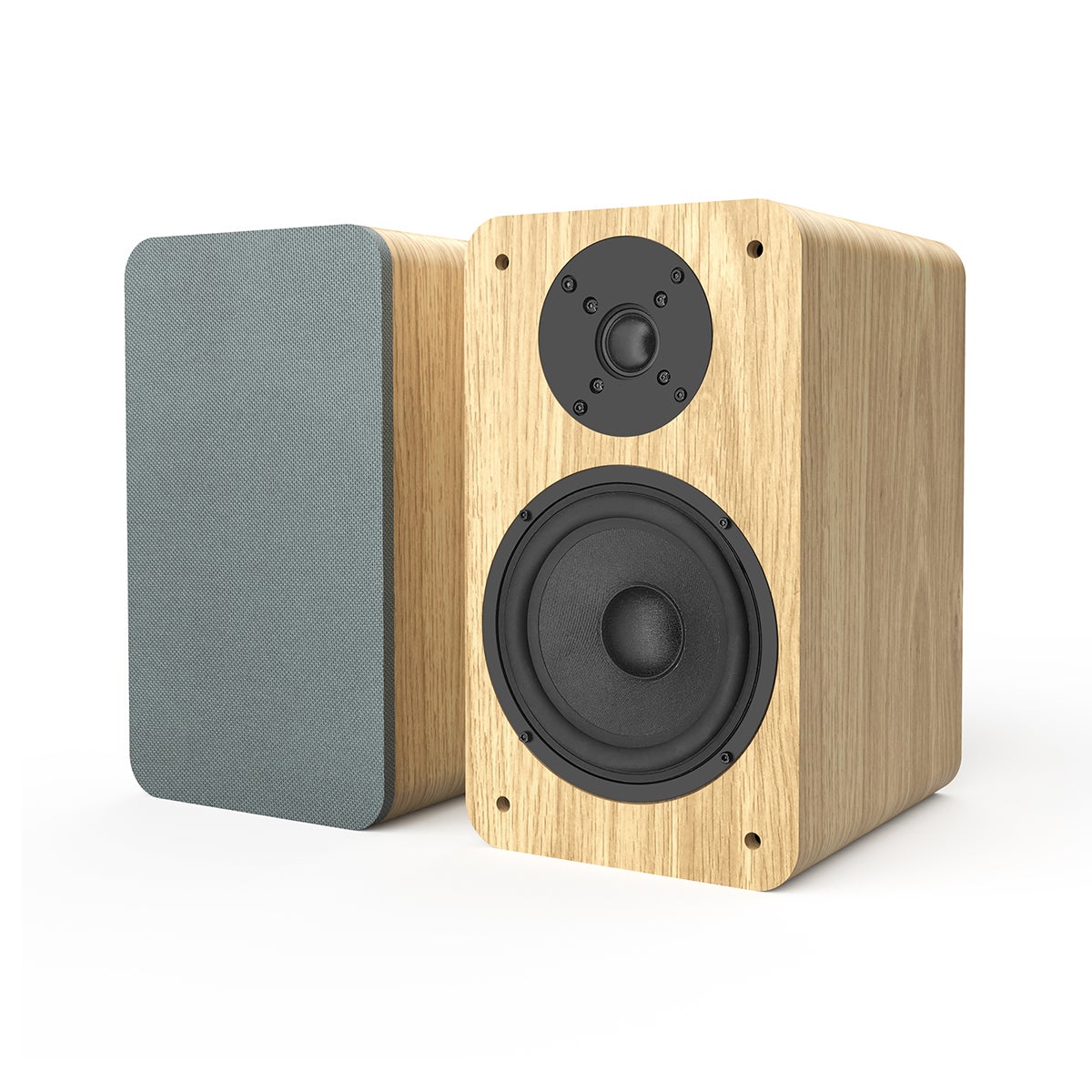 Silcron Purity SLR07PAS Passive Bookshelf Speakers - Ex Demo - Pine
