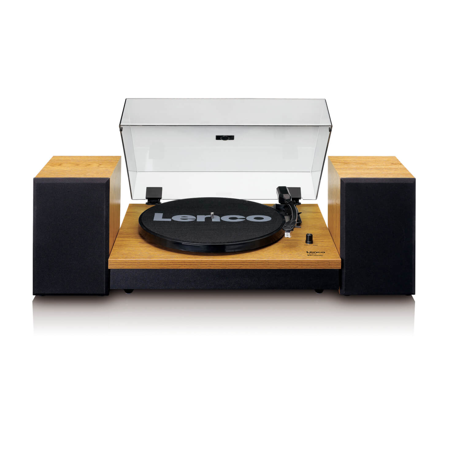 Lenco LS-300WD Turntable with two Speakers Wood - Open Box