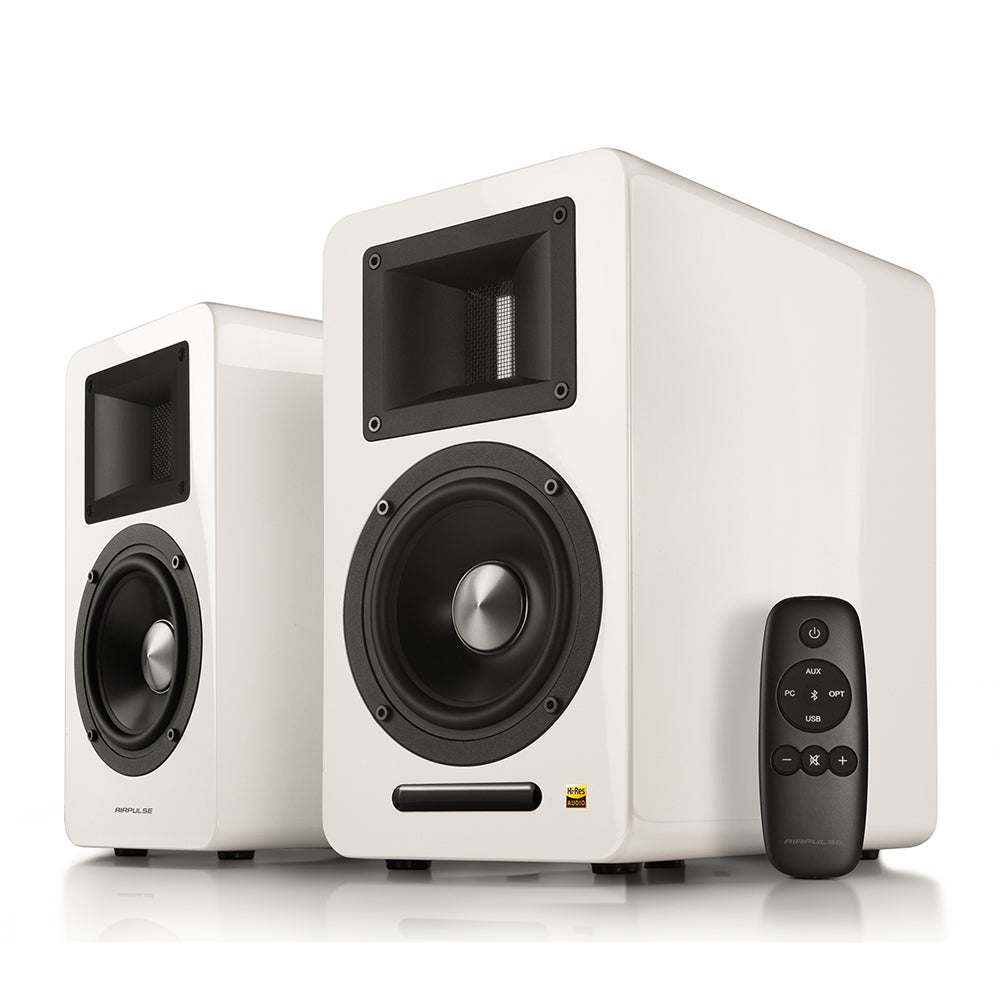 Airpulse A100W Active Speaker System - WHITE - Open Box