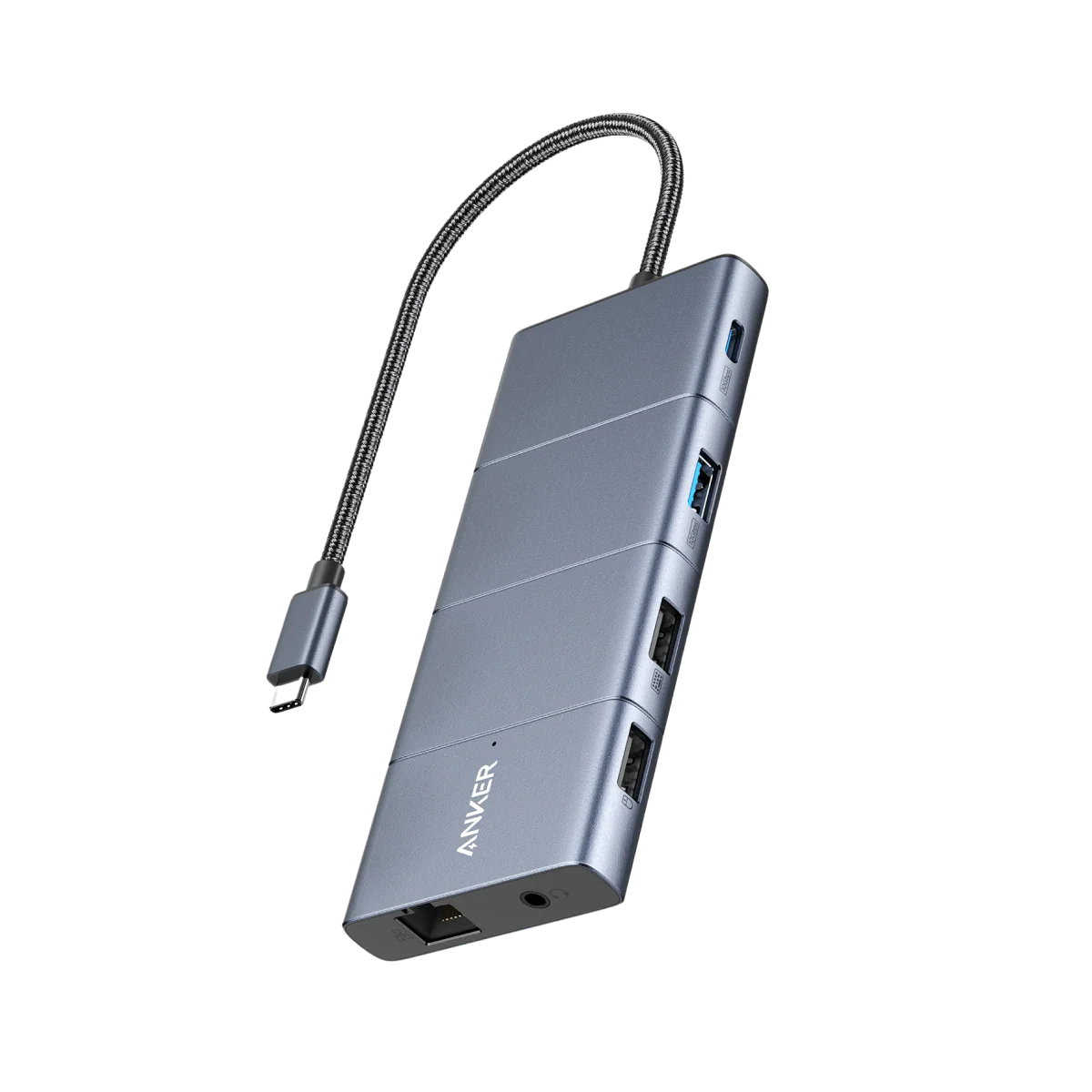 Anker 565 USB C Hub (11-in-1, Dual 2K, 100W) Grey