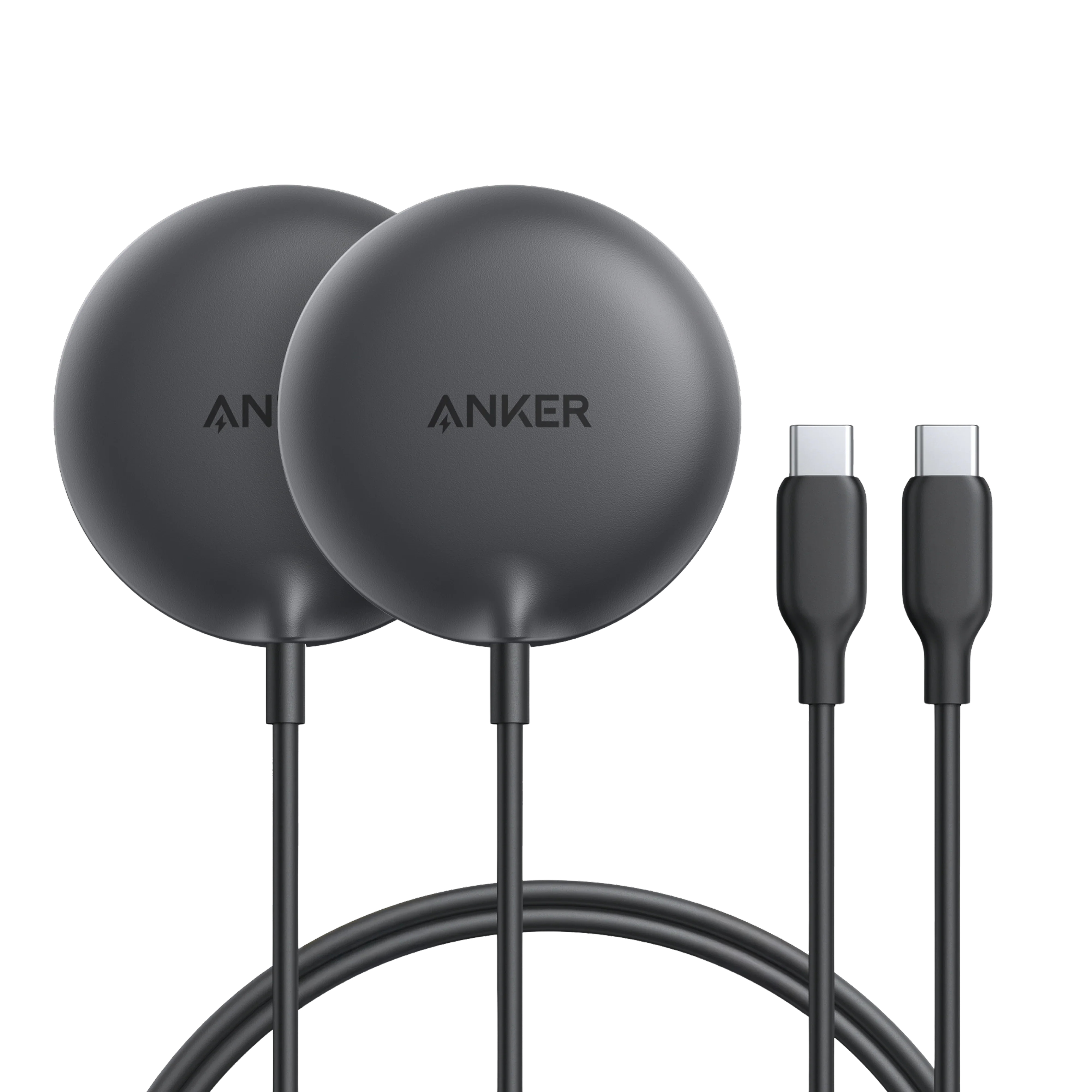 Anker Zolo Magnetic Wireless Charger (15W, 2-Pack) Black Stone