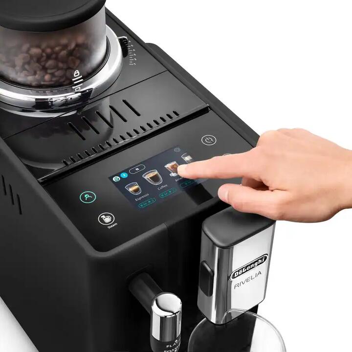Delonghi Rivelia with Steam Wand Onyx Black Automatic Coffee Machine