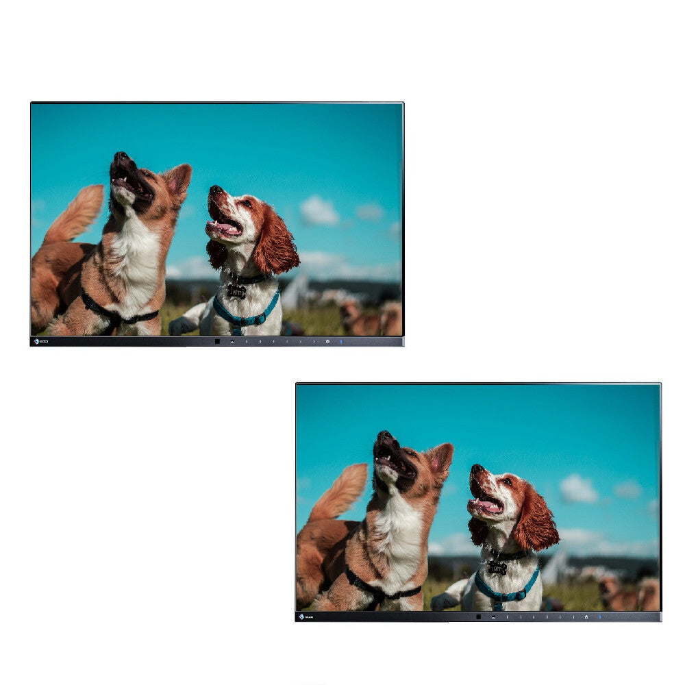 Bulk of 2x EIZO EV2450 FlexScan 23.8" Full HD Slim Frameless PC Monitor Display (NO STAND)