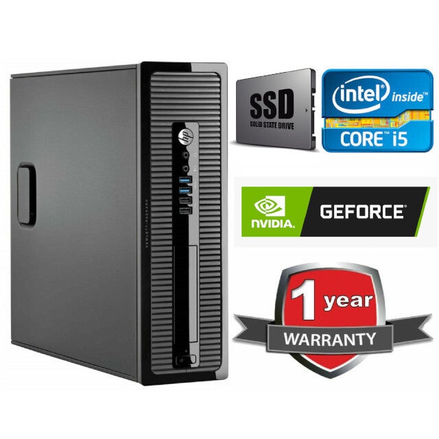 HP 800 G2 SFF Gaming Desktop PC i5-6500 3.6GHz 16GB RAM 1TB SSD 2GB GT1030 Windows 10