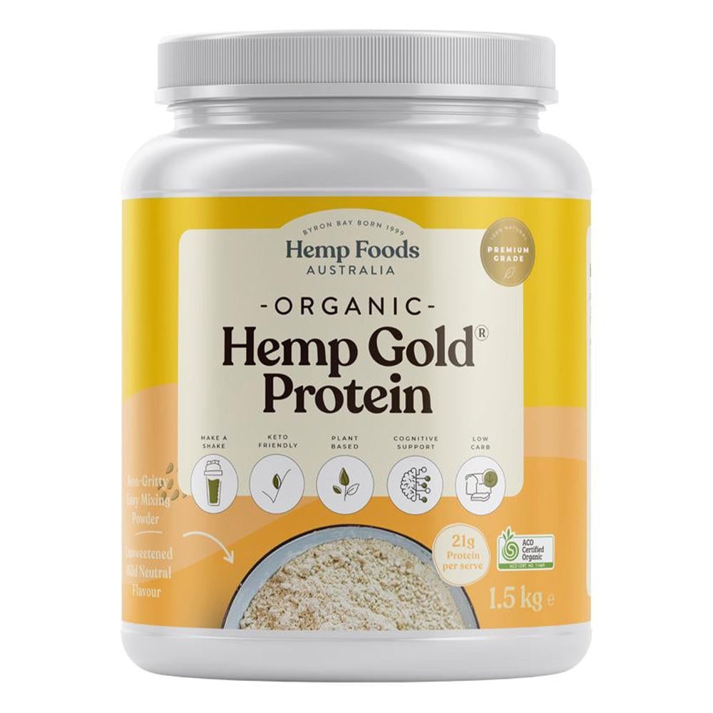 Hemp Foods Australia Organic Hemp Gold Protein Powder 1.5 kg