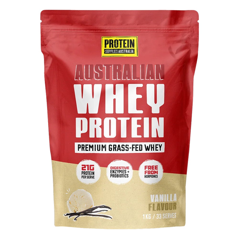 Protein Supplies Australia Whey Protein Powder Vanilla 1 kg