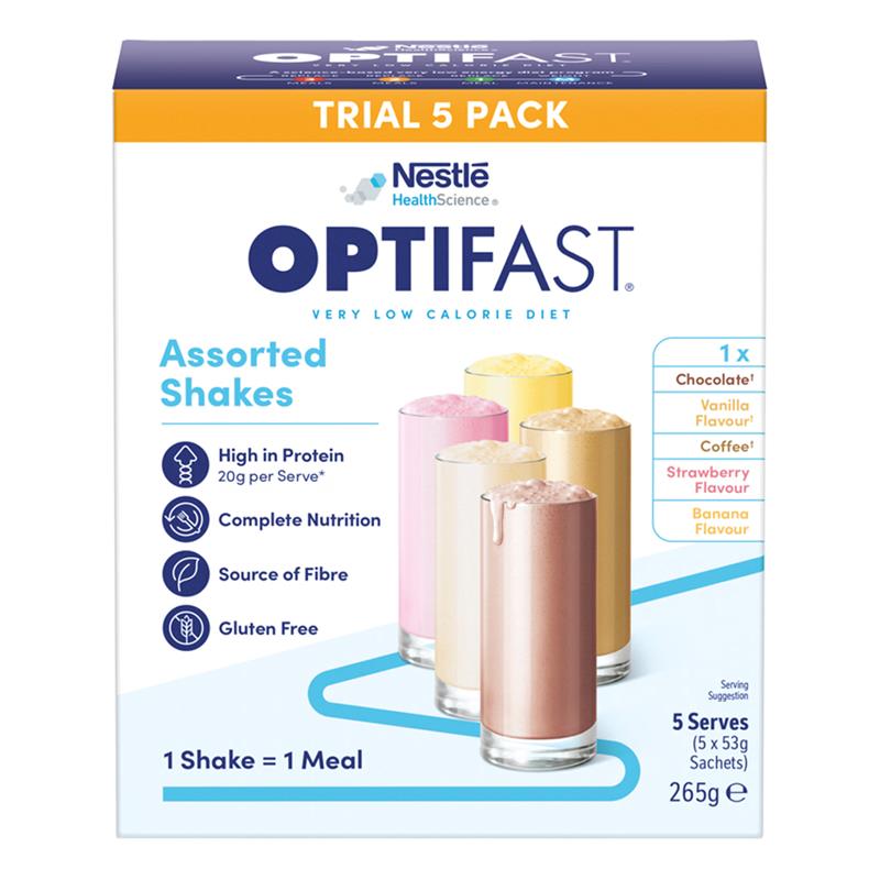 Optifast VLCD Shake Assorted 53 gm x 5