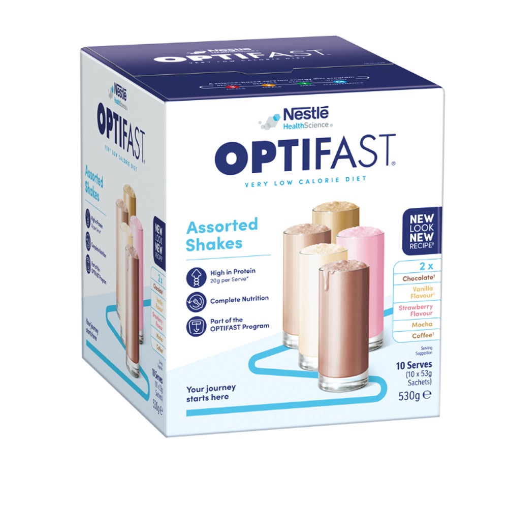 Optifast VLCD Shake Assorted 53 gm x 10