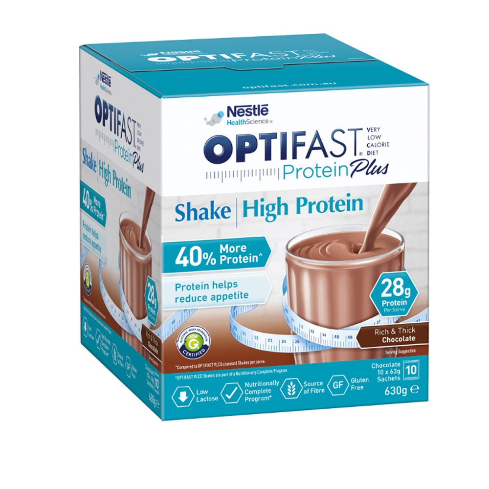 Optifast VLCD Protein Plus Shake Rich & Thick Chocolate 63 gm x 10