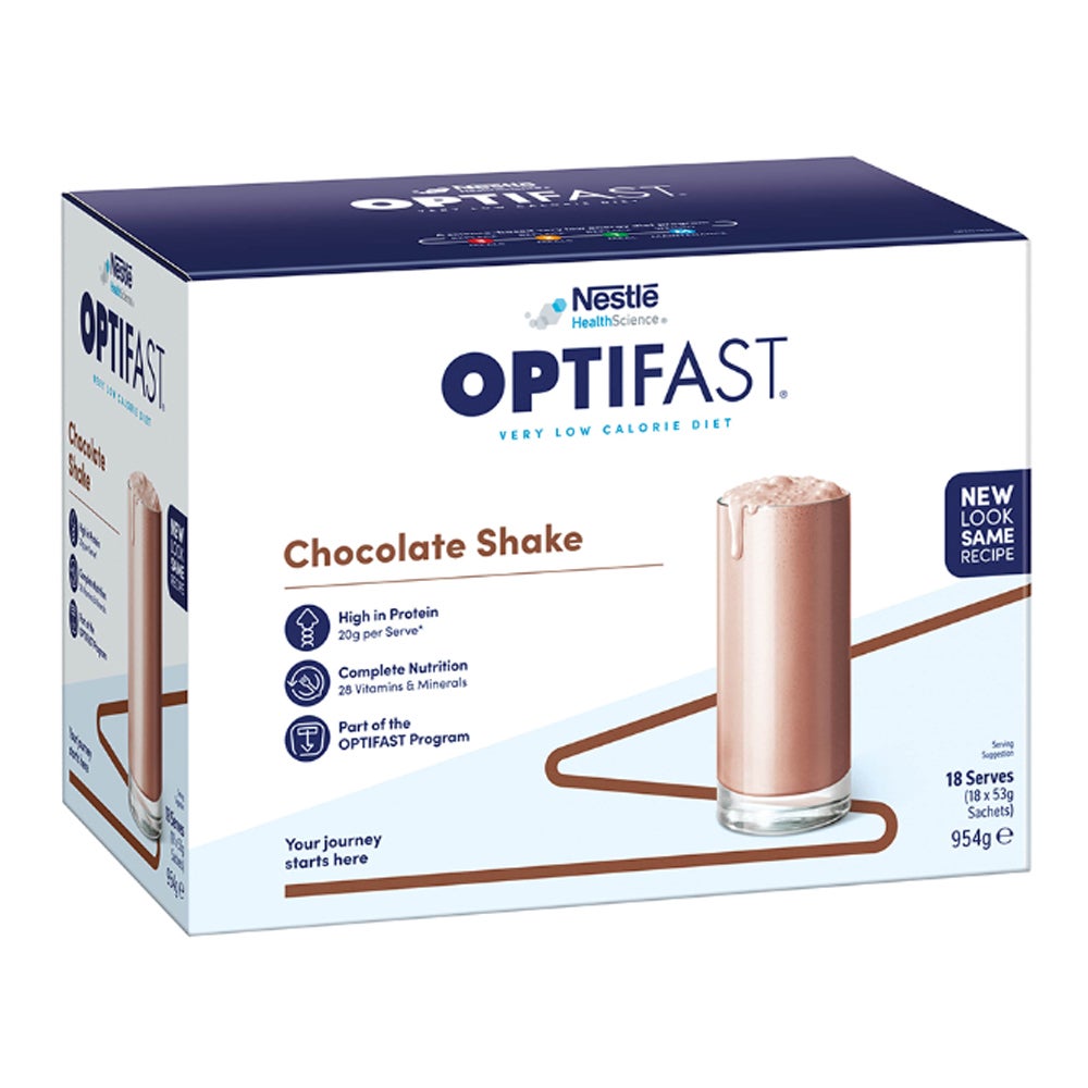 Optifast VLCD Shake Chocolate 53 gm x 18